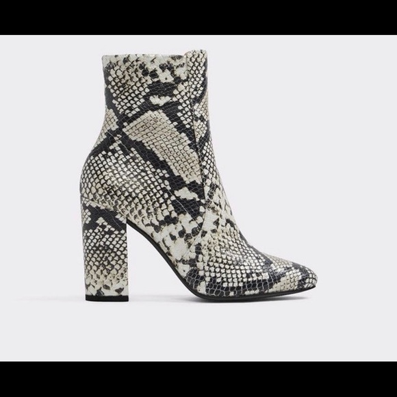 ALDO Snake Skin Ankle Boots - Picture 8 of 8